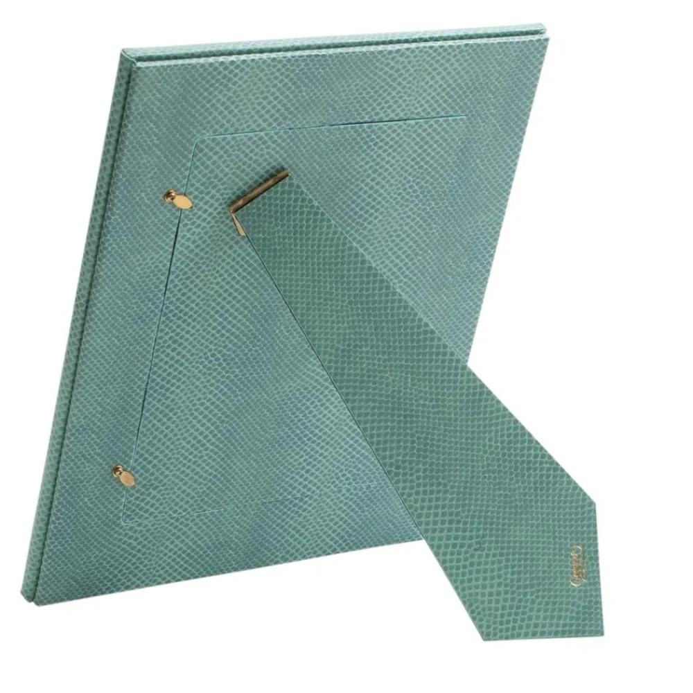 Caspari Mother'S Day|Pictures, Frames & Clocks|Snakeskin 5" x 7" Picture Frame in Mist - 1 Each