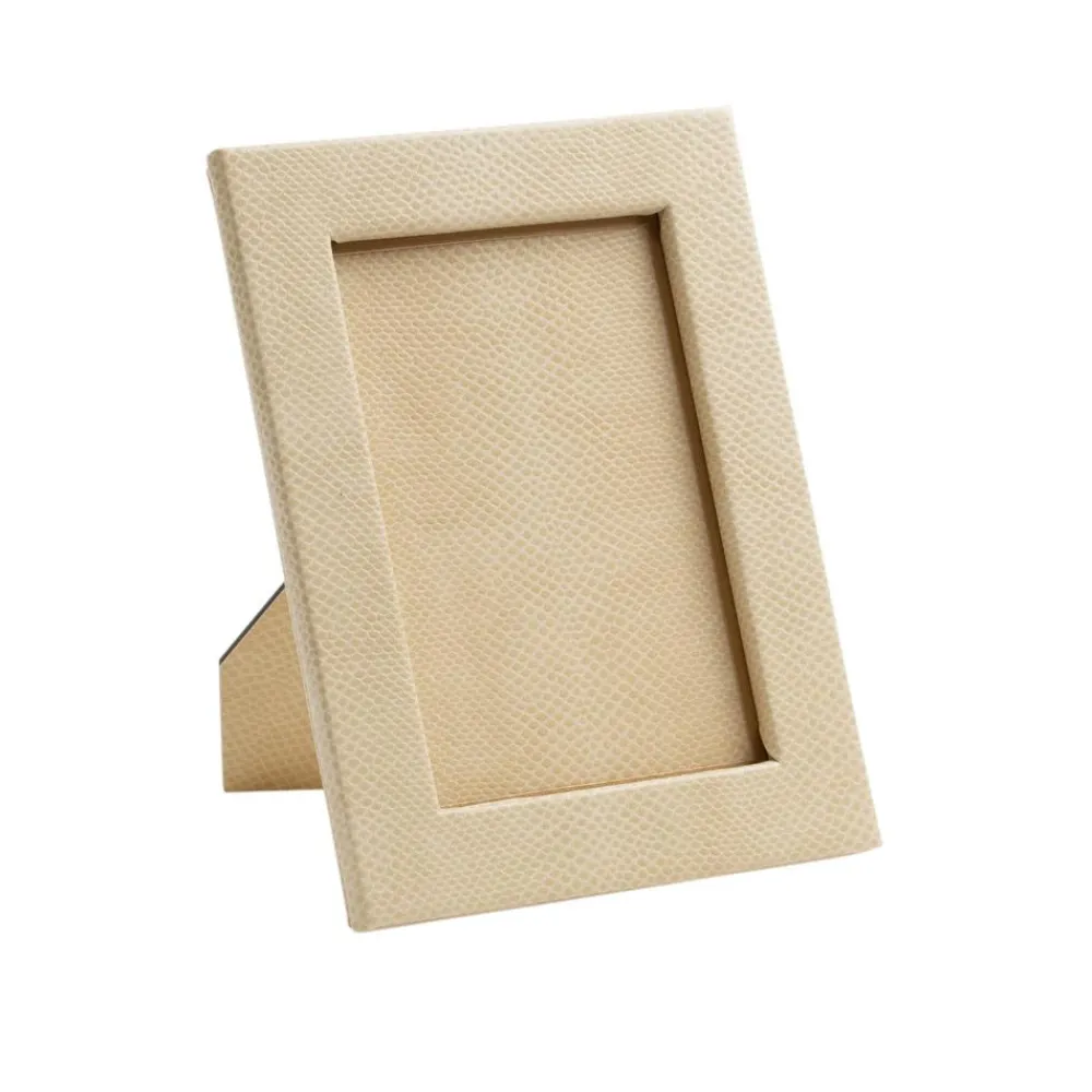 Caspari Mother'S Day|Pictures, Frames & Clocks|Snakeskin 4" x 6" Picture Frame in Ivory - 1 Each
