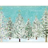 Personalization by Caspari Personalized Holiday Cards|Personalized Christmas Cards|Snow Covered Trees Personalized Christmas Cards