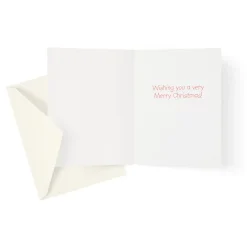 Caspari Christmas And Holiday Cards|Boxed Holiday Cards|Snowman with Green Scarf Classic Boxed Christmas Cards - includes 15 cards & envelopes