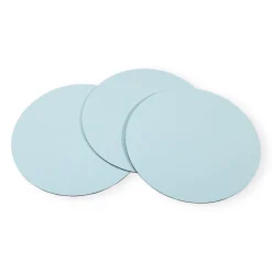Caspari Baby Shower|Placemats|Soft Aqua Lizard Round Placemat - 1 Per Package