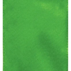 Caspari Christmas Ribbons & Bows|Easter|Solid Green Satin Wired Ribbon - 9 Yard Spool