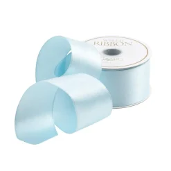 Caspari Baby Shower|Ribbons & Bows|Solid Light Blue Wired Ribbon - 10 Yard Spool
