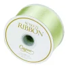 Caspari Christmas Ribbons & Bows|Ribbons & Bows|Solid Satin Wired Celadon Ribbon - 1 Spool Of Ribbon