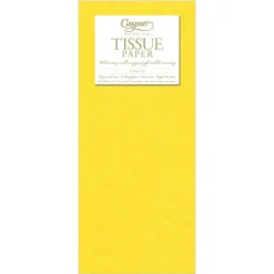 Caspari Birthday|Baby Shower|Solid Tissue Paper in Yellow - 8 Sheets Included