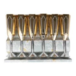 Caspari Christmas Crackers|Graduation Celebration|Sparkling Flutes Party Poppers 10 inch - 6 per box