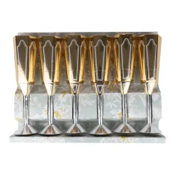 Caspari Christmas Crackers|Graduation Celebration|Sparkling Flutes Party Poppers 10 inch - 6 per box