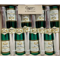 Caspari Christmas Crackers|Graduation Celebration|Sparkling Wine Bottle Luxury Cone Cracker 10 Inch - 8 per box