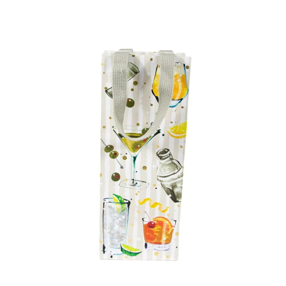 Caspari Gift & Bottle Bags|Speakeasy Wine & Bottle Gift Bags - 1 Each