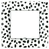 Caspari Paper Dinner Plates|Spots Square Paper Dinner Plates in Black - 8 Per Package