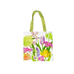 Caspari Bridal Shower|Gift & Bottle Bags|Spring Flower Show Small Square Gift Bags - 1 Each