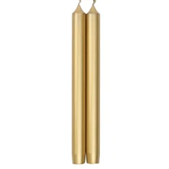 Caspari Holiday Taper Candles|Engagement Party|Straight Taper 12" Candles in Gold - 4 Candles