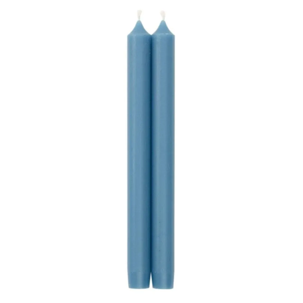 Caspari Engagement Party|Bridal Shower|Straight Taper 10" Candles in Parisian Blue - 2 Candles Per Package