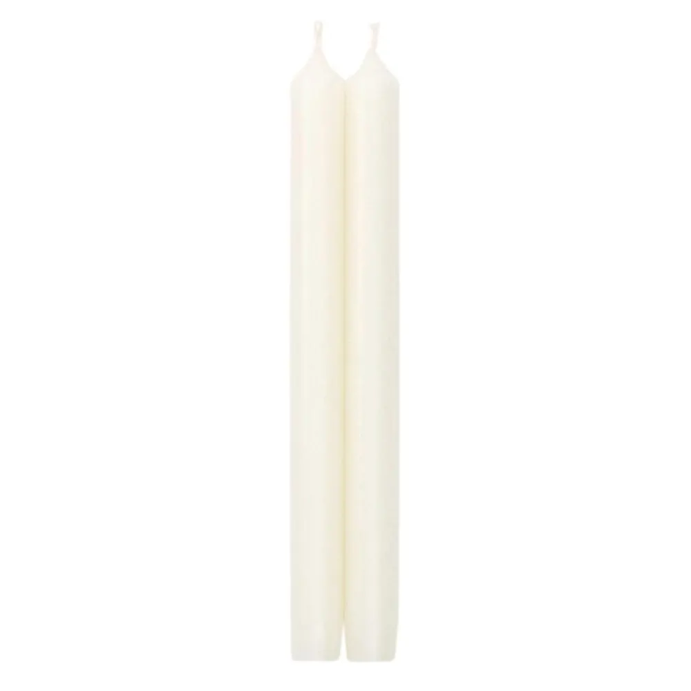 Caspari Holiday Taper Candles|Engagement Party|Straight Taper 10" Candles in White - 2 Candles Per Package, 3 Packages Included