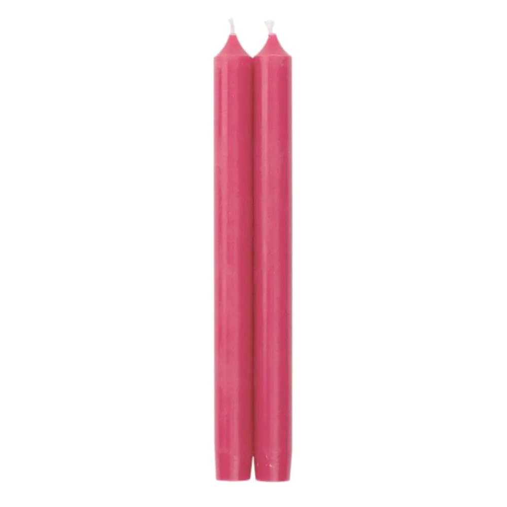 Caspari Mother'S Day|Valentine'S Day|Straight Taper 10" Candles in Fuchsia - 2 Candles Per Package, 6 Packages Included