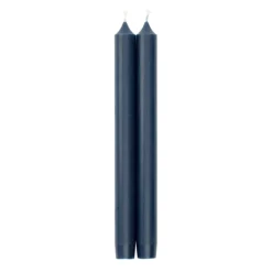 Caspari Engagement Party|Hanukkah|Straight Taper 10" Candles in Marine Blue - 2 Candles Per Package, 3 Packages Included