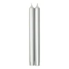Caspari Holiday Taper Candles|Bridal Shower|Straight Taper 10" Candles in Silver - 2 Candles Per Package, 3 Packages Included