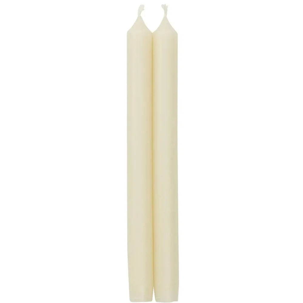 Caspari Holiday Taper Candles|Engagement Party|Straight Taper 12" Candles in Ivory - 4 Candles