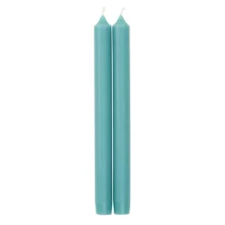 Caspari Baby Shower|Taper Candles|Straight Taper 10" Candles in Turquoise - 2 Candles Per Package
