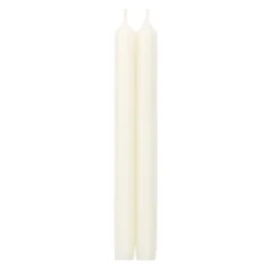 Caspari Holiday Taper Candles|Engagement Party|Straight Taper 10" Candles in White - 2 Candles Per Package