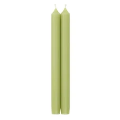 Caspari Summer Picnic|Bridal Shower|Straight Taper 10" Candles in Moss Green - 4 Candles