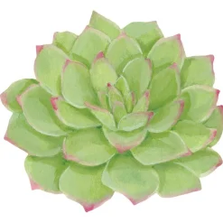 Caspari Placemats|Paper Placemats|Succulents Die-Cut Placemat - 4 Per Package