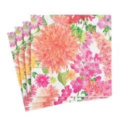 Caspari Boxed Cocktail Napkins|Summer Blooms Boxed Paper Cocktail Napkins - 40 Per Box