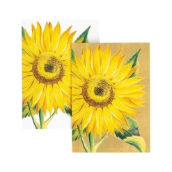 Caspari Note Cards|Sunflower Boxed Note Cards - 8 Note Cards & 8 Envelopes