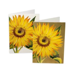 Caspari Note Cards|Sunflower Boxed Note Cards - 8 Note Cards & 8 Envelopes