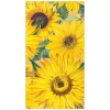 Caspari Bridal Shower|Paper Guest Towels|Sunflowers Paper Guest Towel Napkins - 15 Per Package