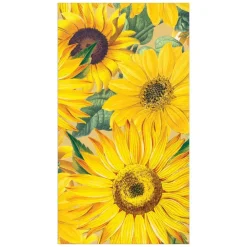 Caspari Bridal Shower|Paper Guest Towels|Sunflowers Paper Guest Towel Napkins - 15 Per Package