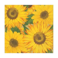 Caspari Bridal Shower|Paper Luncheon Napkins|Sunflowers Paper Luncheon Napkins - 20 Per Package