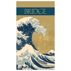 Caspari Bridge|The Great Wave Bridge Score Pad - 1 Each