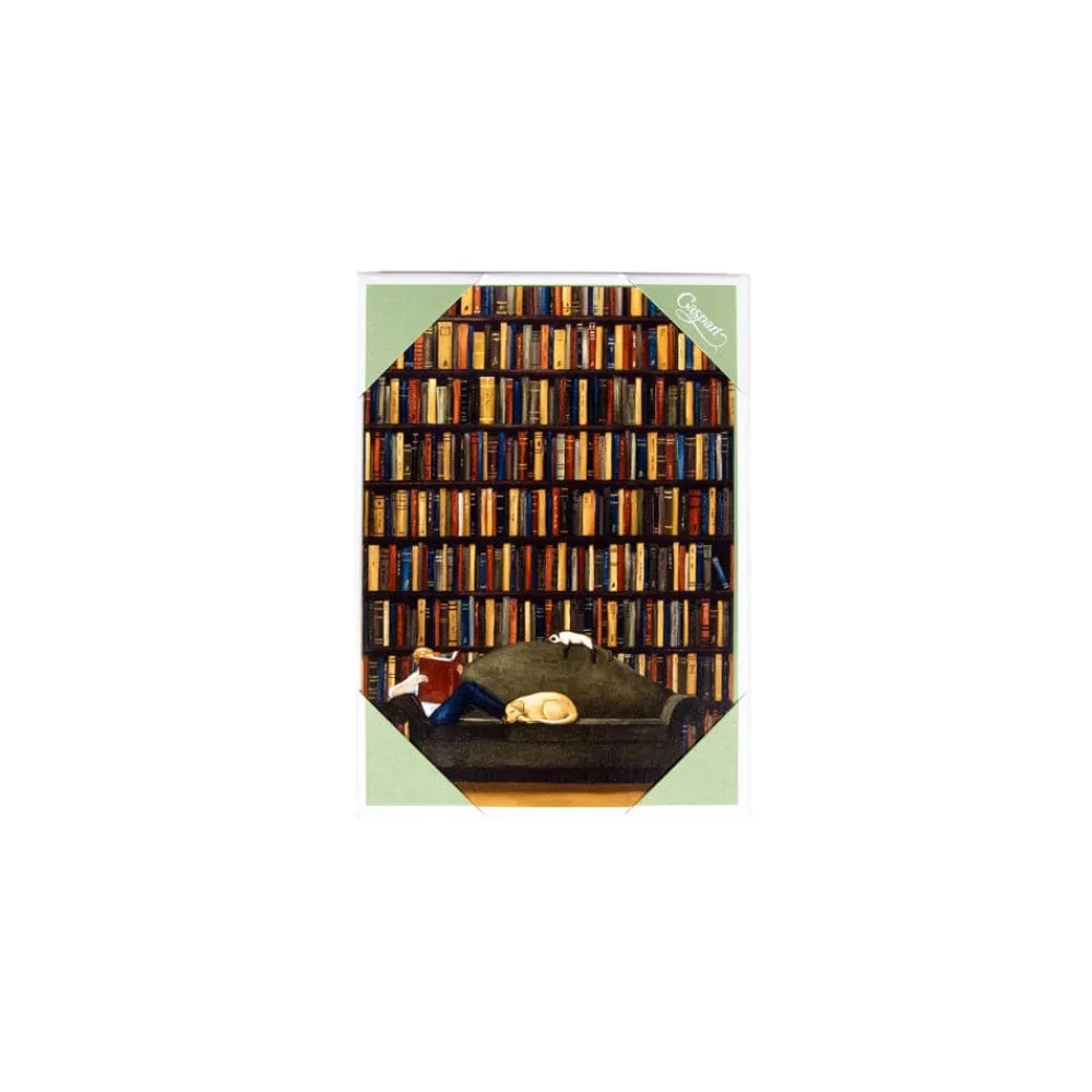 Caspari Note Cards|The Library Boxed Note Cards - 8 Cards and 8 Envelopes per Package