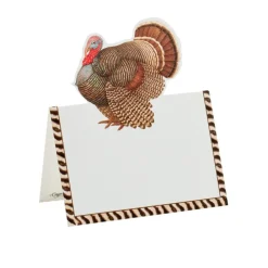 Caspari Thanksgiving|Place Cards|Thomas T. Byrd Die-Cut Place Cards - 8 Per Package
