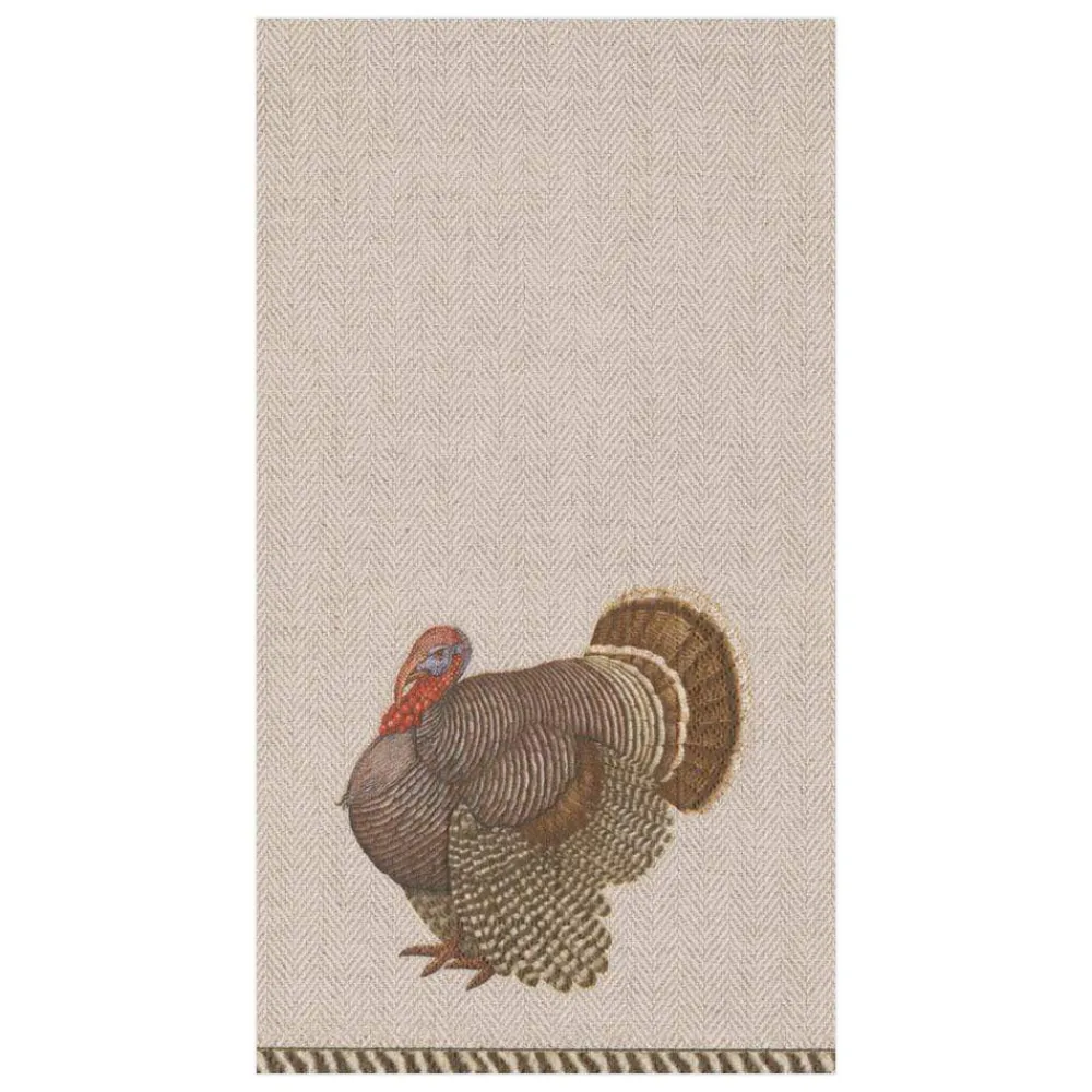 Caspari Thanksgiving|Paper Guest Towels|Thomas T. Byrd Paper Guest Towel Napkins - 15 Per Package