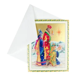Caspari Christmas And Holiday Cards|Boxed Holiday Cards|Three Wise Men Petite Boxed Christmas Cards - includes 15 cards & envelopes