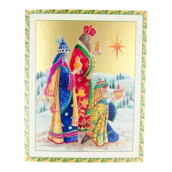 Caspari Christmas And Holiday Cards|Boxed Holiday Cards|Three Wise Men Petite Boxed Christmas Cards - includes 15 cards & envelopes