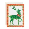 Caspari Christmas And Holiday Cards|Boxed Holiday Cards|Topiary Stag Classic Boxed Christmas Cards - includes 15 cards & envelopes