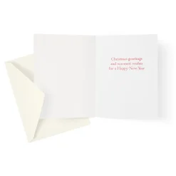 Caspari Christmas And Holiday Cards|Boxed Holiday Cards|Topiary Stag Classic Boxed Christmas Cards - includes 15 cards & envelopes