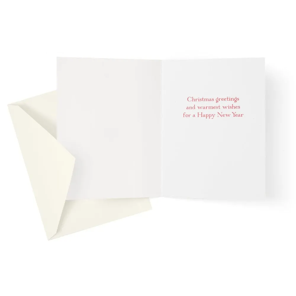 Caspari Christmas And Holiday Cards|Boxed Holiday Cards|Topiary Stag Classic Boxed Christmas Cards - includes 15 cards & envelopes