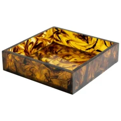 Caspari Napkin Holders & Rings|Tortoiseshell Resin Luncheon Napkin Holder - 1 Each