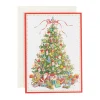 Caspari Christmas And Holiday Cards|Boxed Holiday Cards|Toy Tree Small Boxed Christmas Cards - 15 Cards & 15 Envelopes