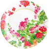 Caspari Paper Dinner Plates|Trailing Geranium Dinner Plates - 8 Per Package