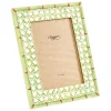 Caspari Lacquerware|Pictures, Frames & Clocks|Trellis Green 5" x 7" Lacquer Picture Frame - includes 1 frame