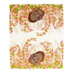 Caspari Thanksgiving|Paper Guest Towels|Turkey And Berries Guest Towel Napkins - 15 Per Package