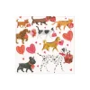 Caspari Valentine'S Day|Paper Cocktail Napkins|Valentine Parade Paper Cocktail Napkins - 20 Per Package