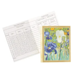 Caspari Bridge|Van Gogh Irises Bridge Tally Sheets - 12 Per Package
