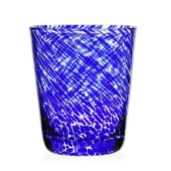 William Yeoward Bar Drinkware|Glass Drinkware|Vanessa Old Fashioned Tumbler in Sicilian Blue