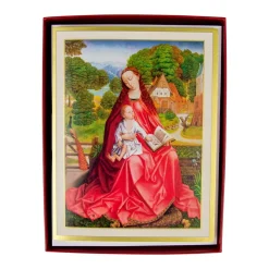 Caspari Christmas And Holiday Cards|Boxed Holiday Cards|Virgin And Child In A Garden Classic Boxed Christmas Cards - includes 15 cards & envelopes